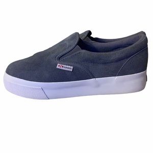Superga Dark Grey Suede Shoes